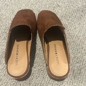 LUCKY BRAND Women’s Suede Noomrie Slide